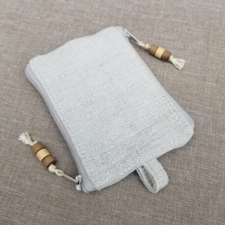 altes LEINEN - zweiBAG - eine Tasche 2 Fächer - Image 2