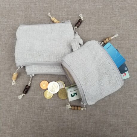 altes LEINEN - zweiBAG - eine Tasche 2 Fächer - Image 9