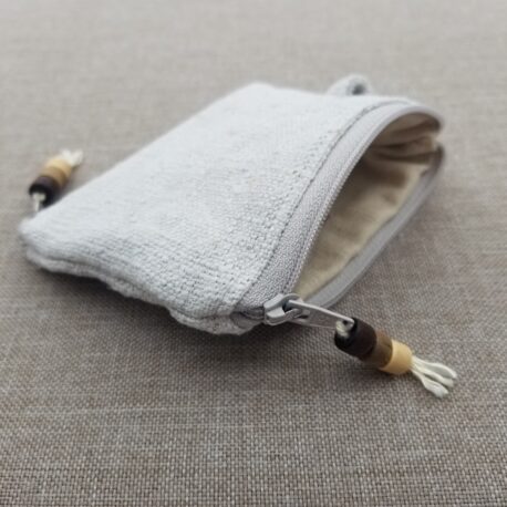 altes LEINEN - zweiBAG - eine Tasche 2 Fächer - Image 5