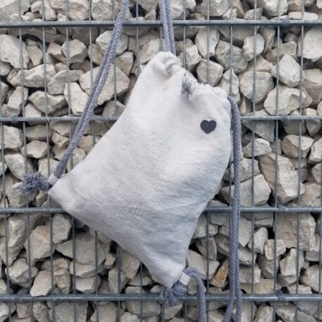 altes LEINEN upcycling - Gymbag PUR