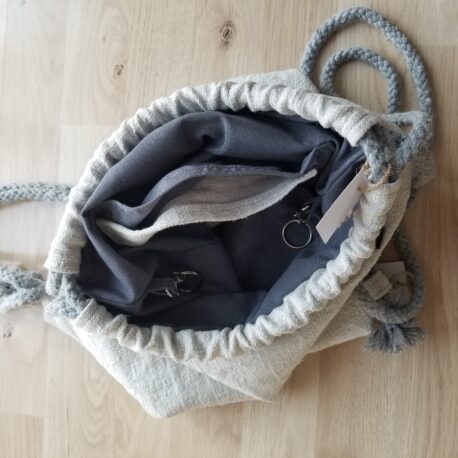 altes LEINEN upcycling - Gymbag PUR - Image 2