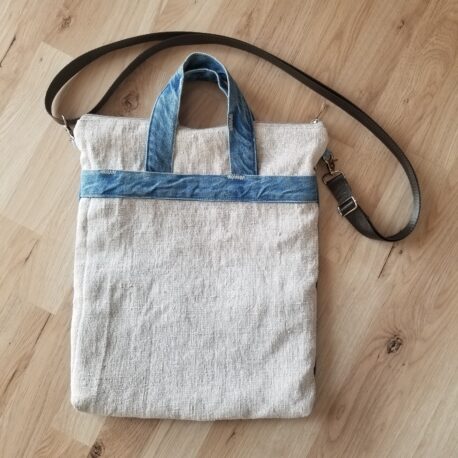altes LEINEN mit Jeans UPCYCLING - Image 2