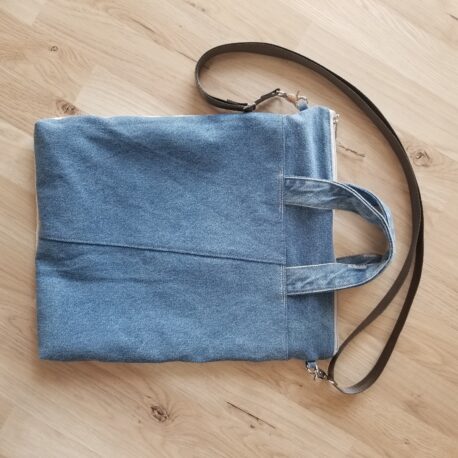 altes LEINEN mit Jeans UPCYCLING - Image 3