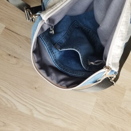 altes LEINEN mit Jeans UPCYCLING - Image 4