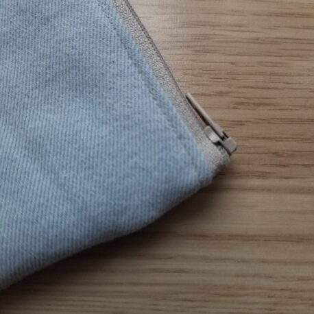 altes LEINEN - zweiBAG - eine Tasche 2 Fächer GROSS, d.blau - Image 4
